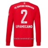 Camiseta de fútbol Manga Larga FC Bayern de Múnich Upamecano 2 Primera Equipación 2022-23 - Hombre